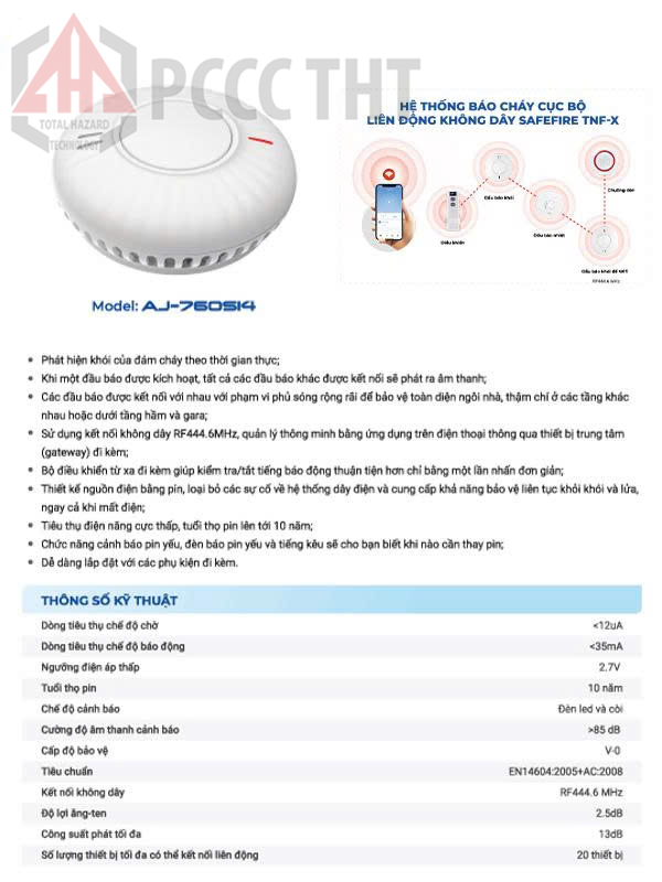 Đầu báo cháy không dây là gì? Vai trò trong hệ thống báo cháy