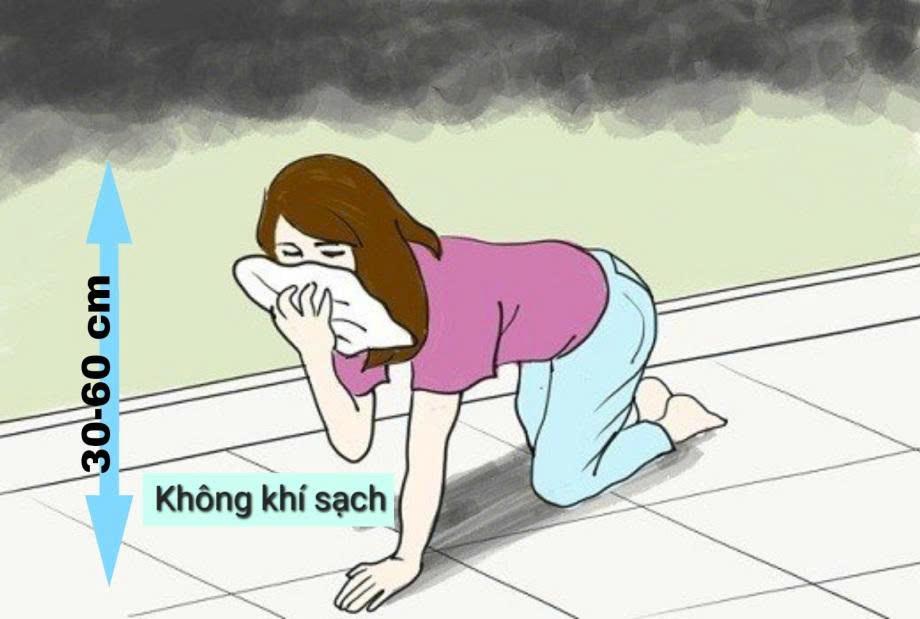 Cách thoát hiểm khi xảy ra cháy trong nhà cao tầng