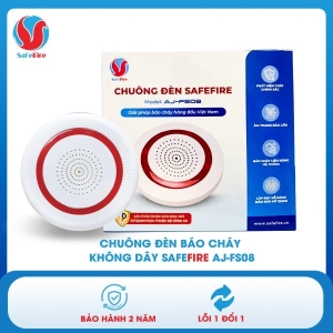 Chuông đèn báo cháy không dây SafeFire AJ-FS08