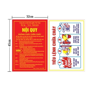 Nội Quy , Tiêu Lệnh PCCC 2 Biển