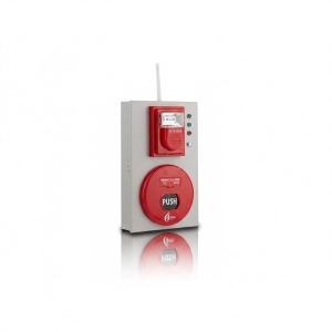 Tổ Hợp Chuông Đèn Nút Nhấn Báo Cháy Không Dây FireAI FWC‑01